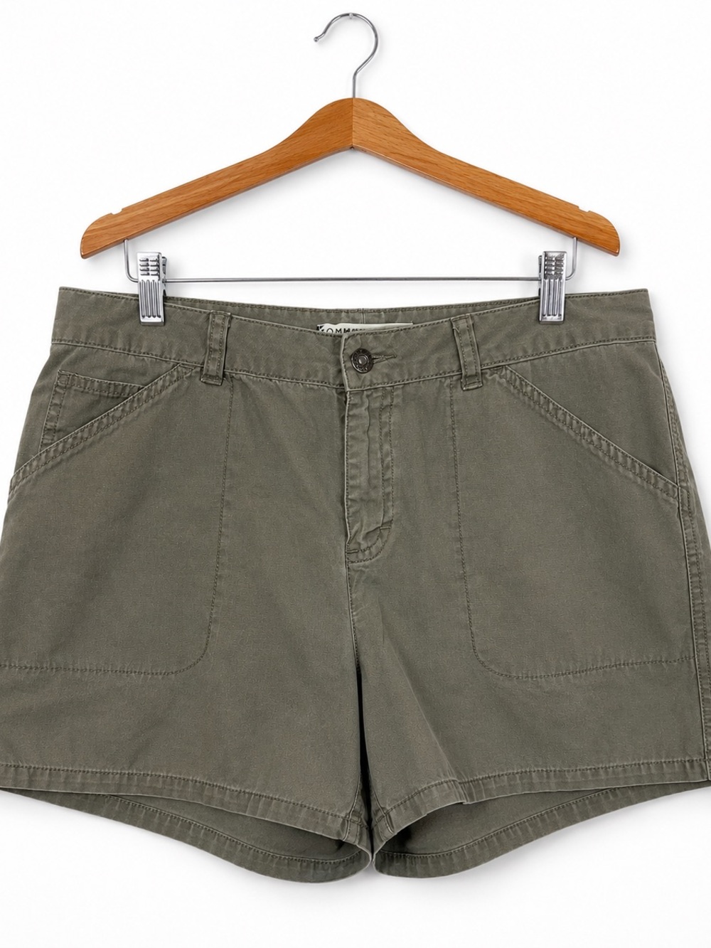 Vintage 2005 Tommy Hilfiger Olive Green Cargo Utility Shorts Women’s 10